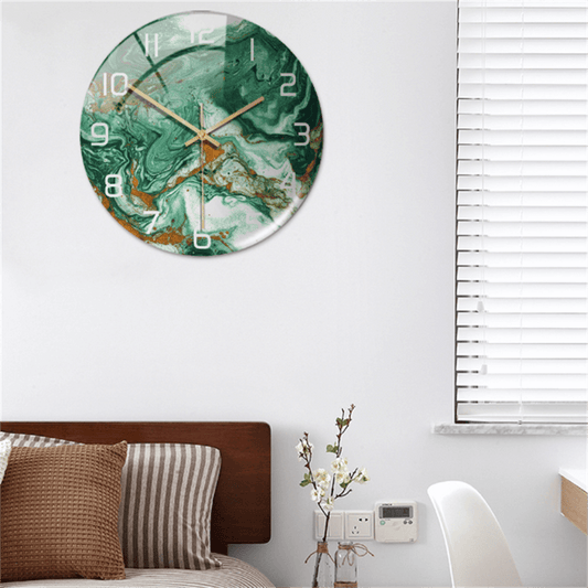 Artistic Marble Print Clock
