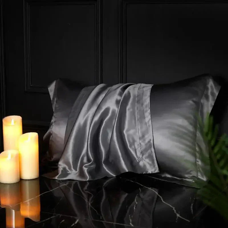 22 Momme 100% Pure Mulberry Silk Pillowcase (Set of 2)
