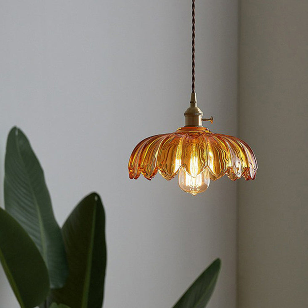 Vintage Floral Hanging Lamp