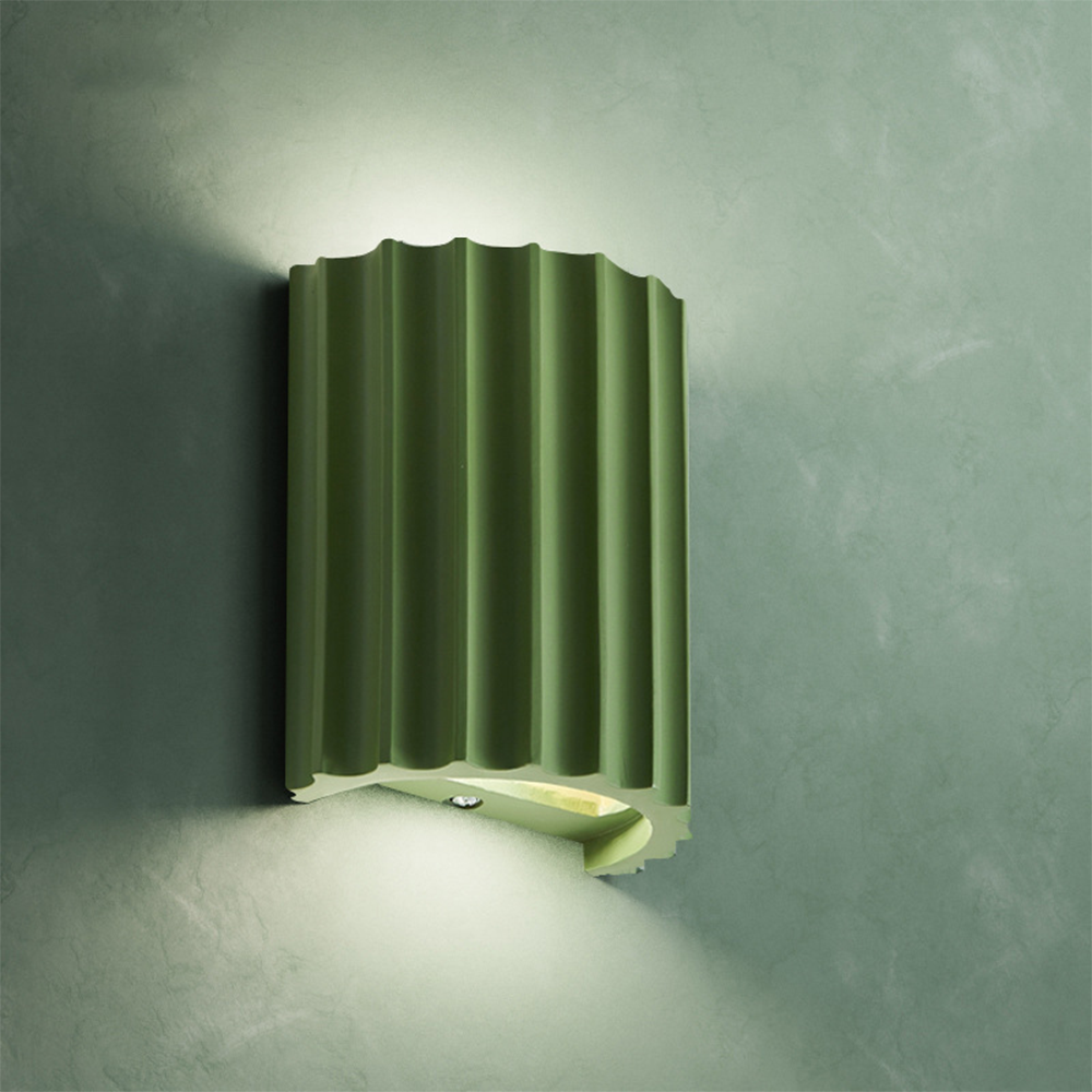 Modern Semi-circular Resin Sconce for Living Room