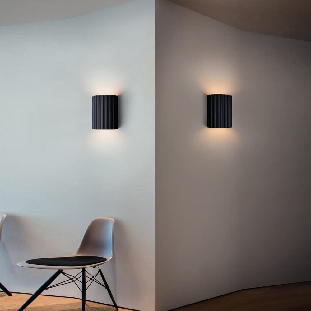 Modern Semi-circular Resin Sconce for Living Room
