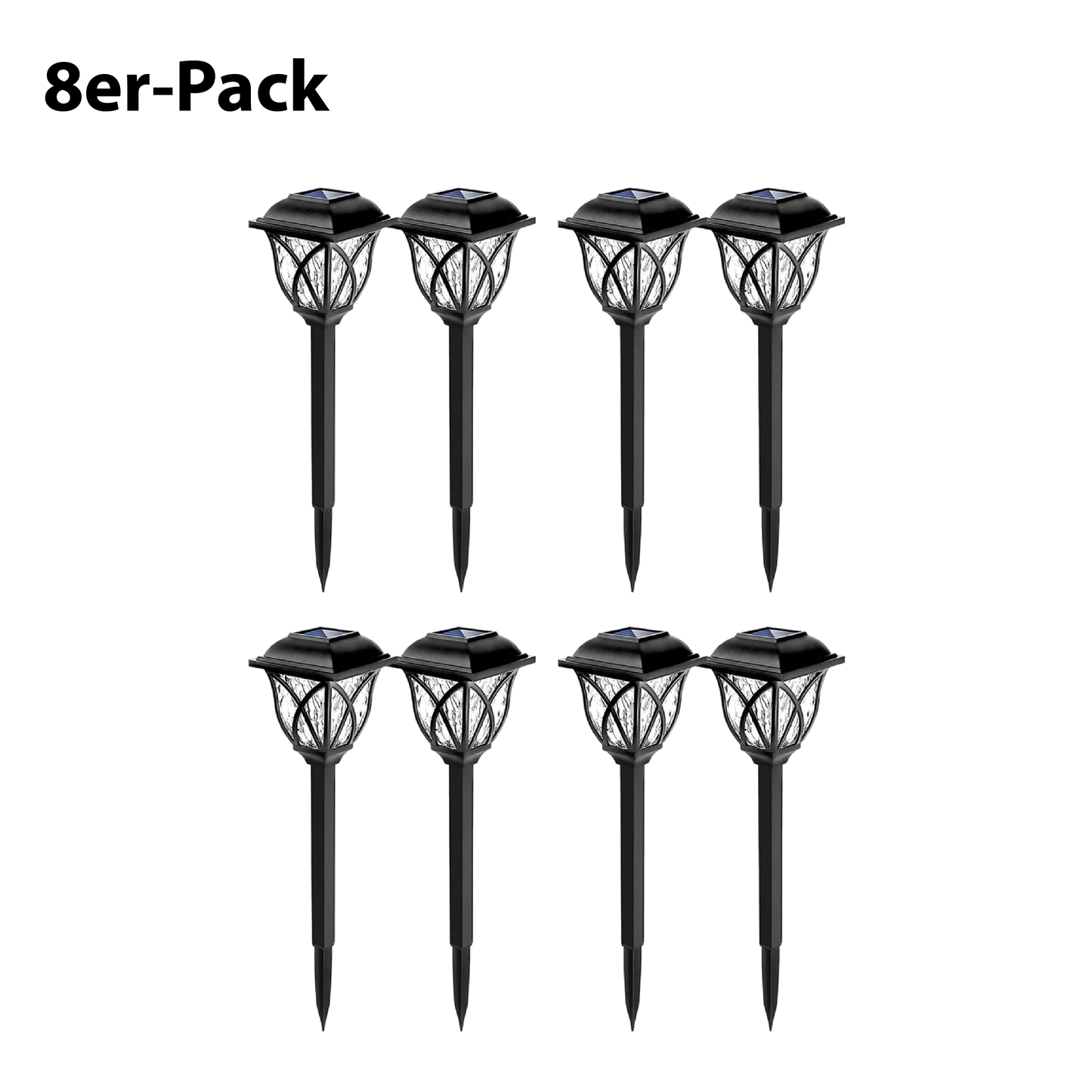 Solar-powered garden lamp (2-Pack)