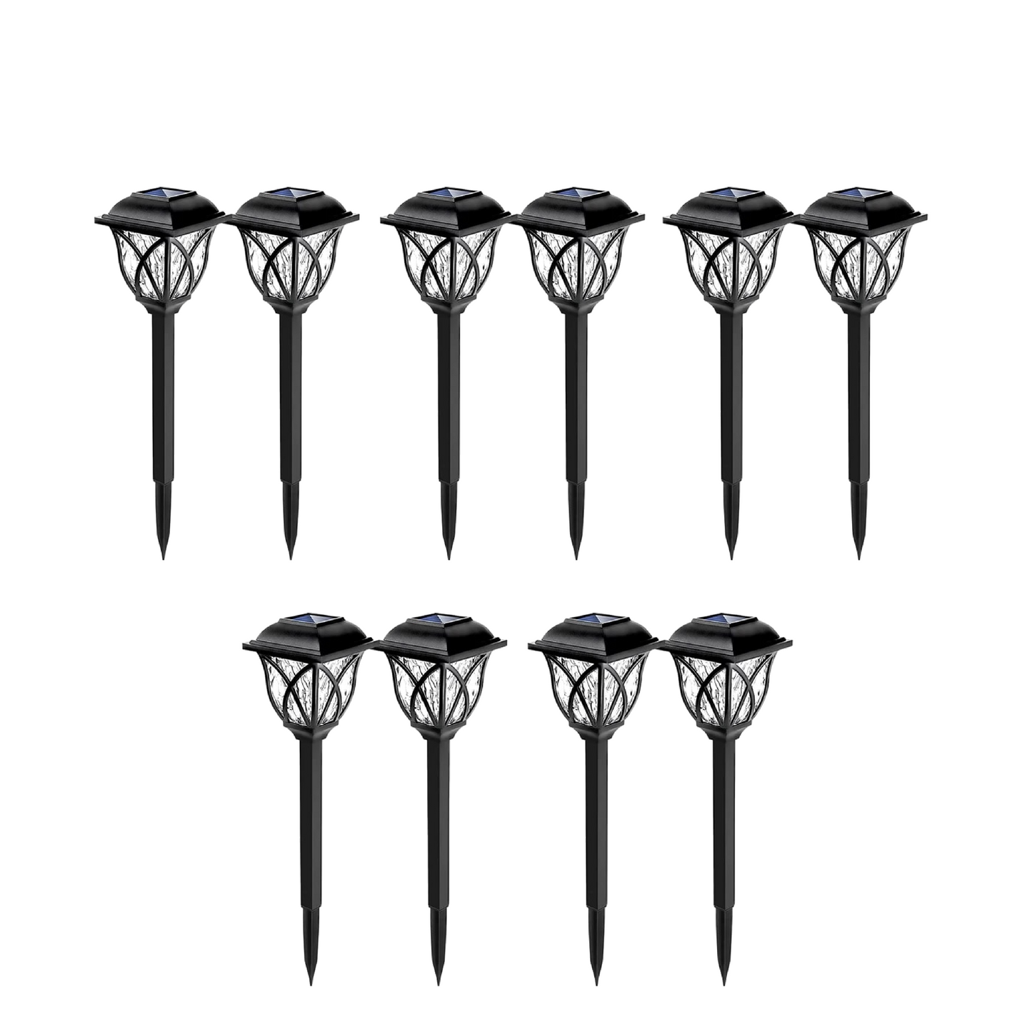 Solar-powered garden lamp (2-Pack)