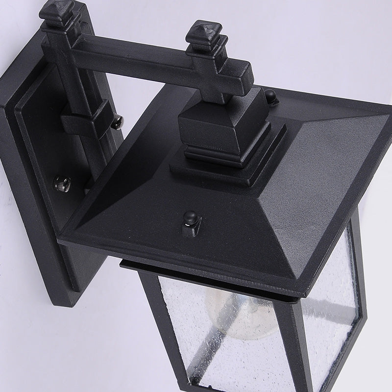 Alessio Black Deco Outdoor Wall Lamp