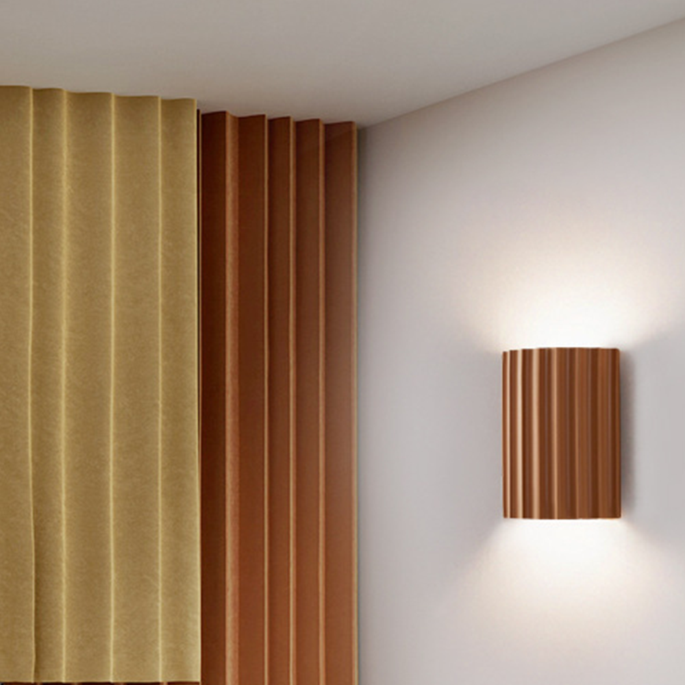 Modern Semi-circular Resin Sconce for Living Room