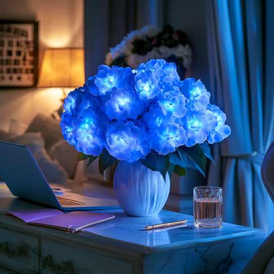 Azure Bloom Lamp