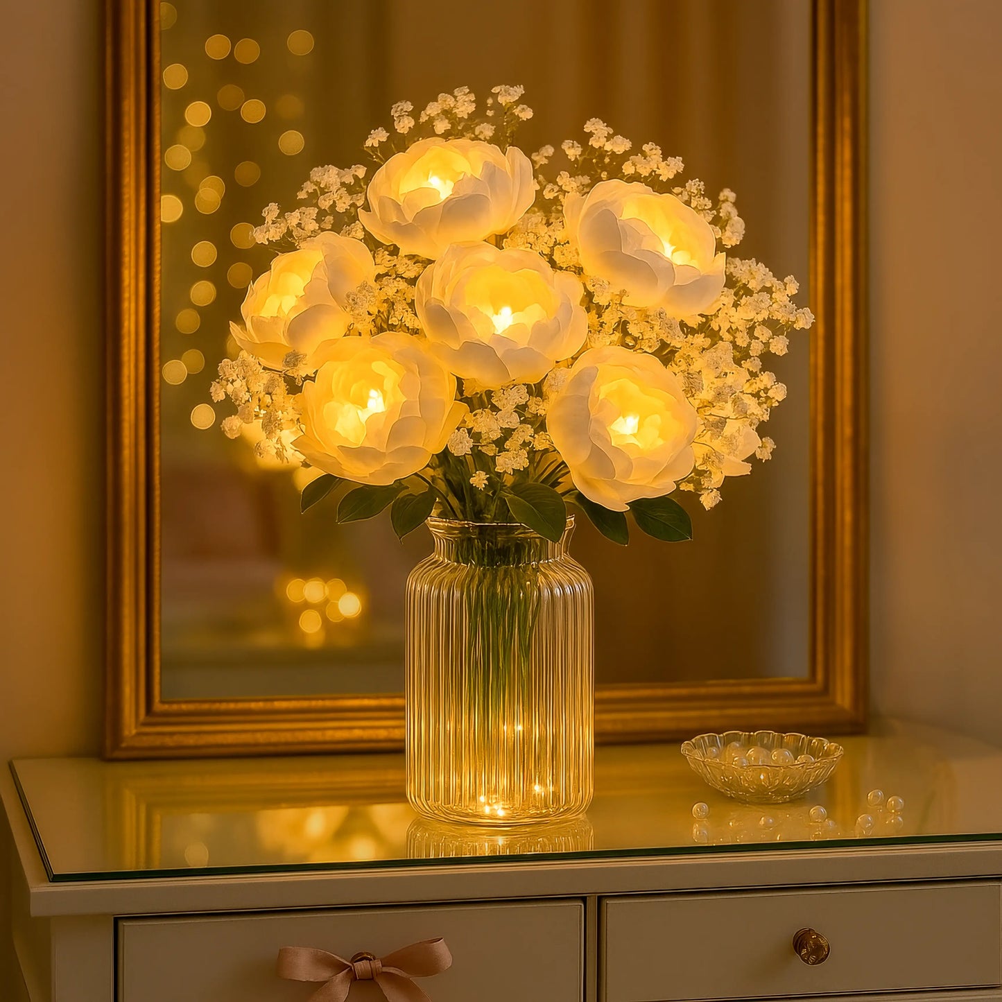 Golden Bloom Vase