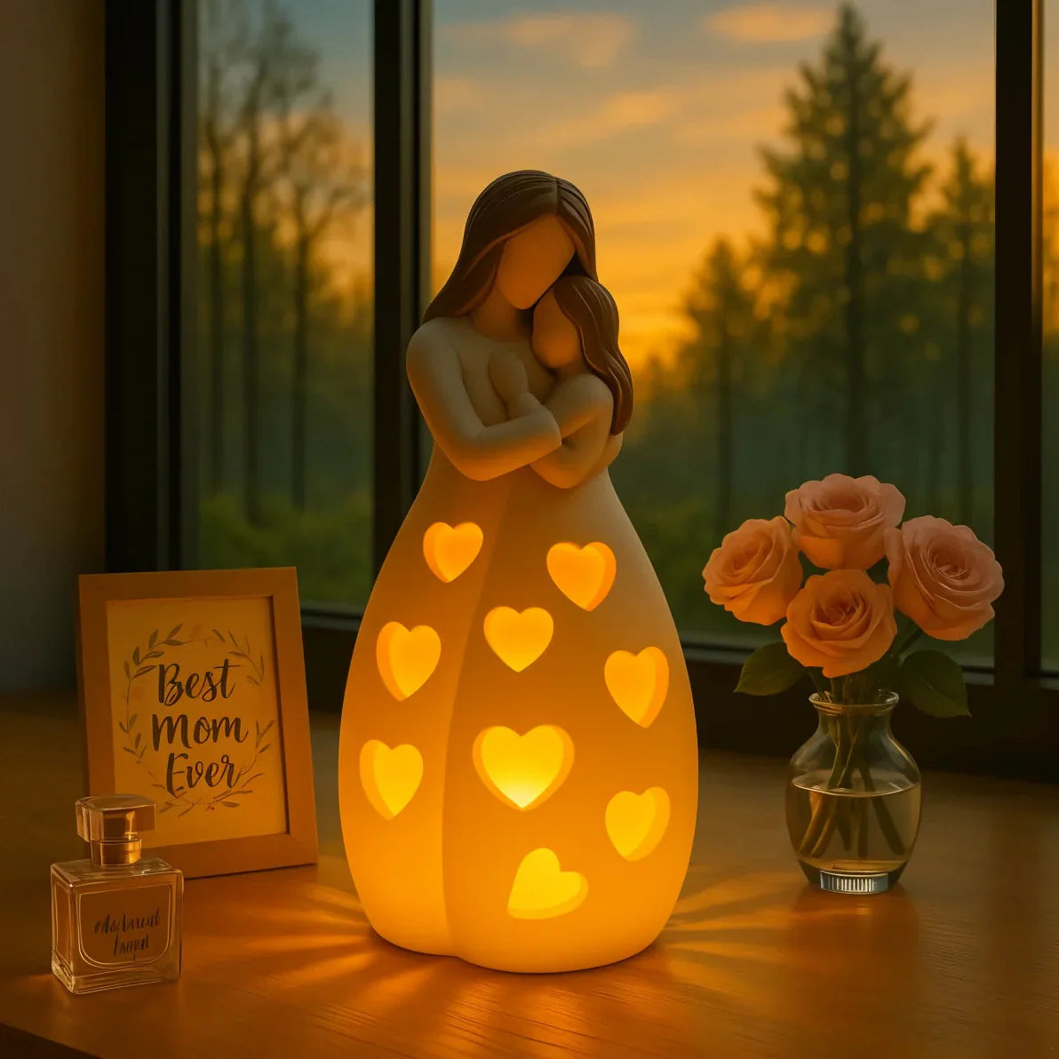 Heart of Mom Lamp