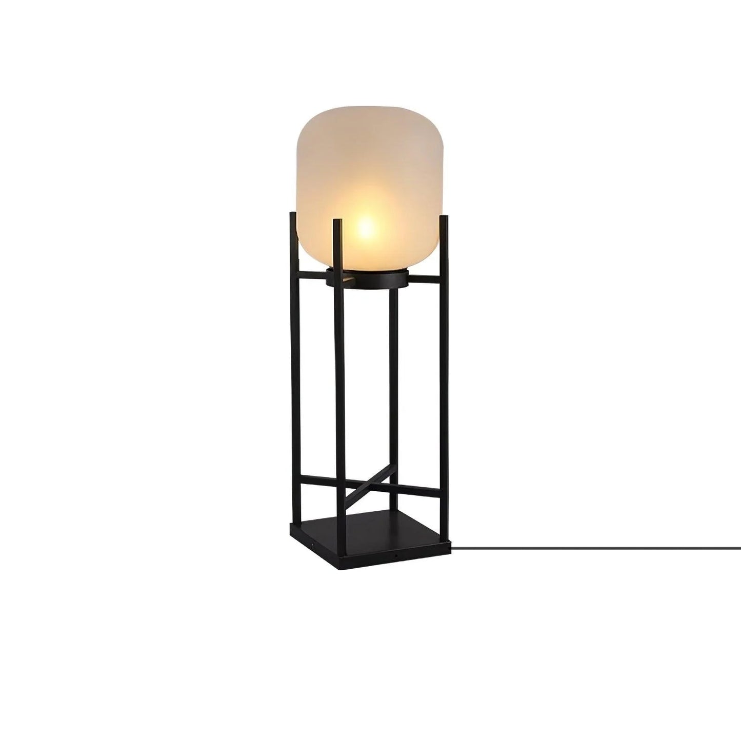 Solar floor lamp lantern for outdoors