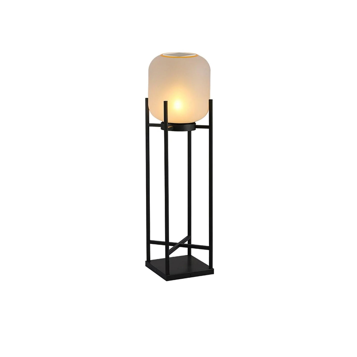 Solar floor lamp lantern for outdoors