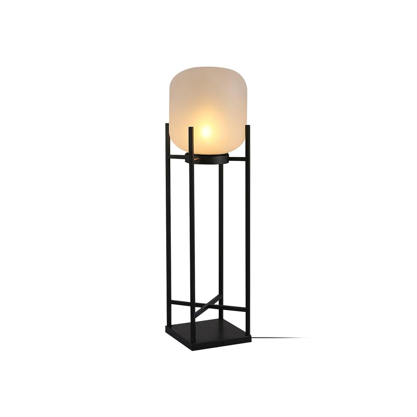Solar floor lamp lantern for outdoors