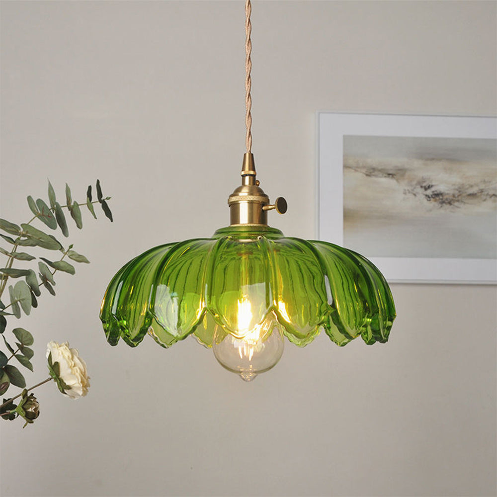 Vintage Floral Hanging Lamp