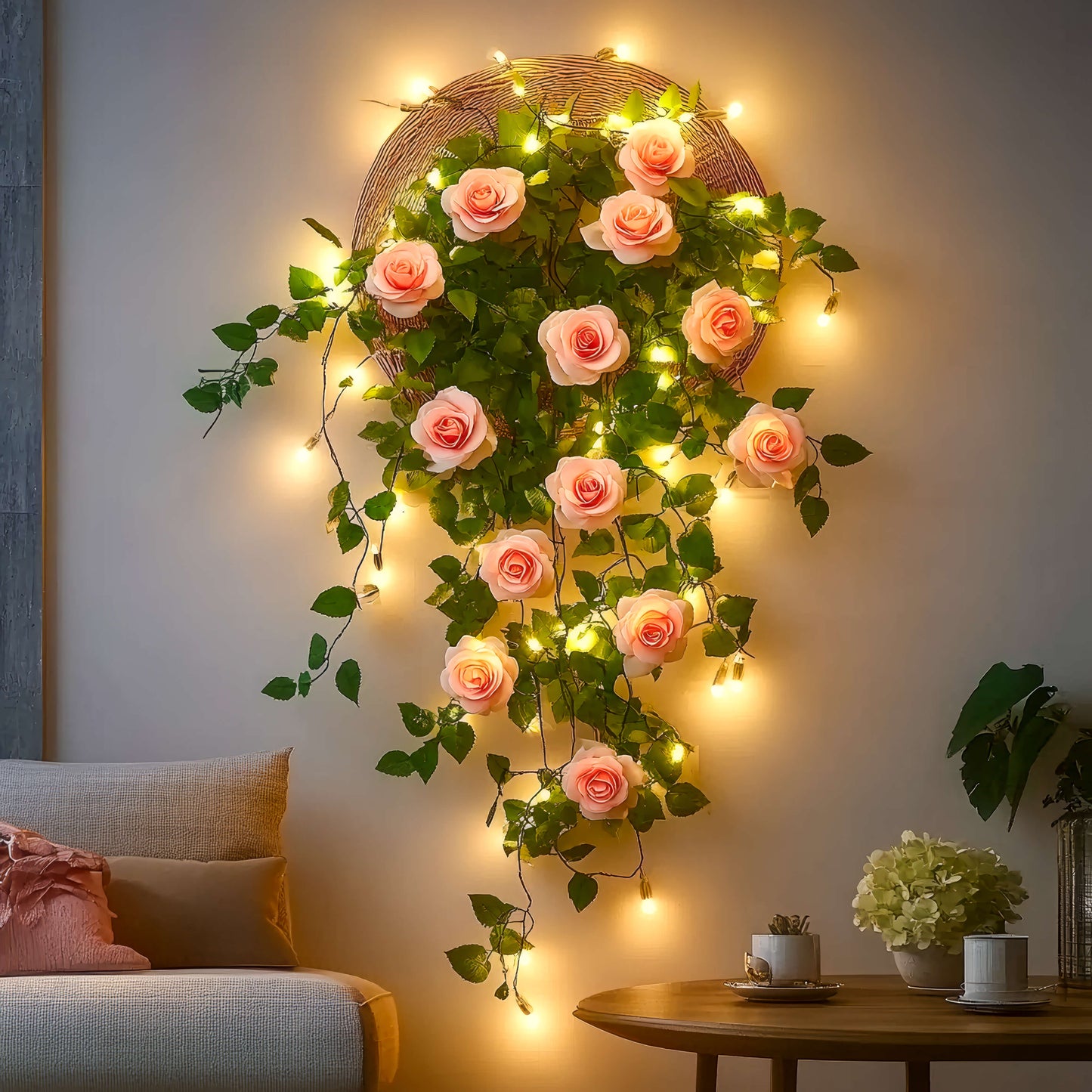 Rosé Bloom Garland