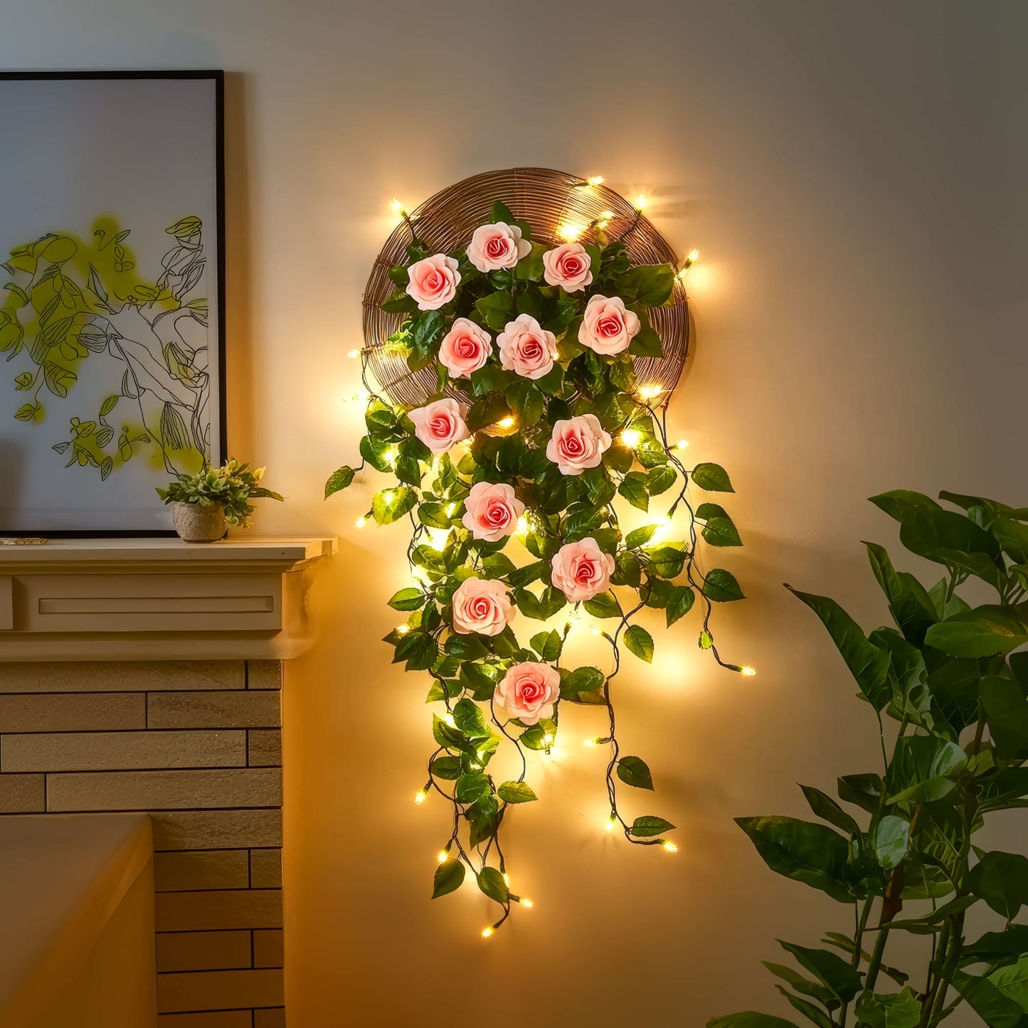 Rosé Bloom Garland