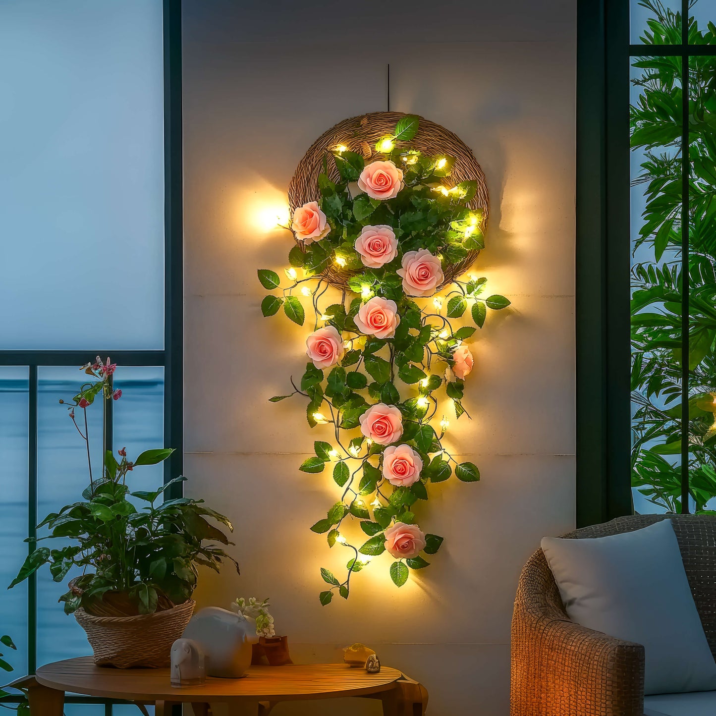 Rosé Bloom Garland