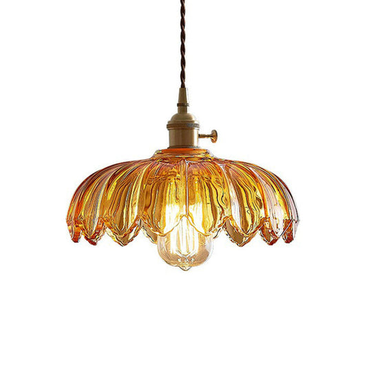 Vintage Floral Hanging Lamp