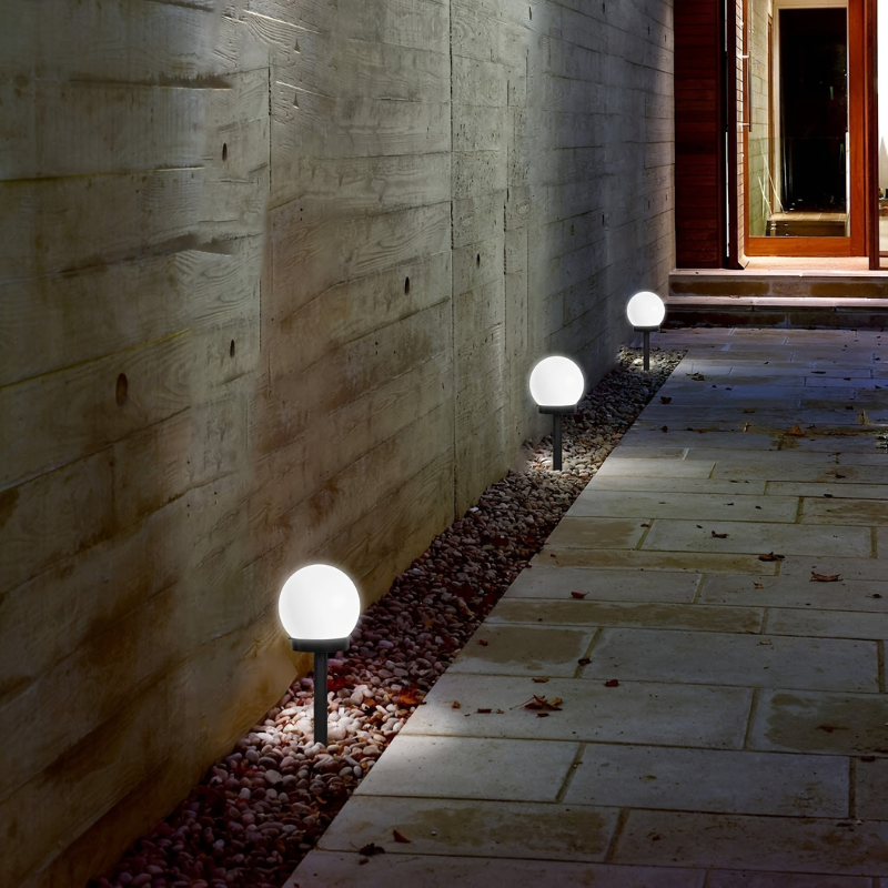 Spherical Solar Pathway Lights
