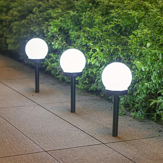 Spherical Solar Pathway Lights
