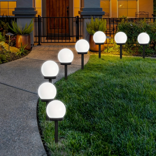 Spherical Solar Pathway Lights