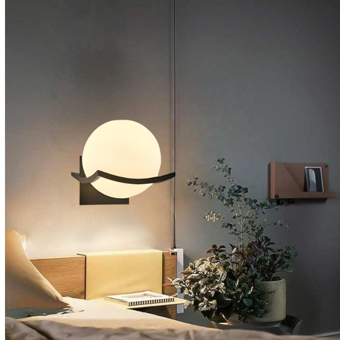 Modern LED Wall Lamp Glass