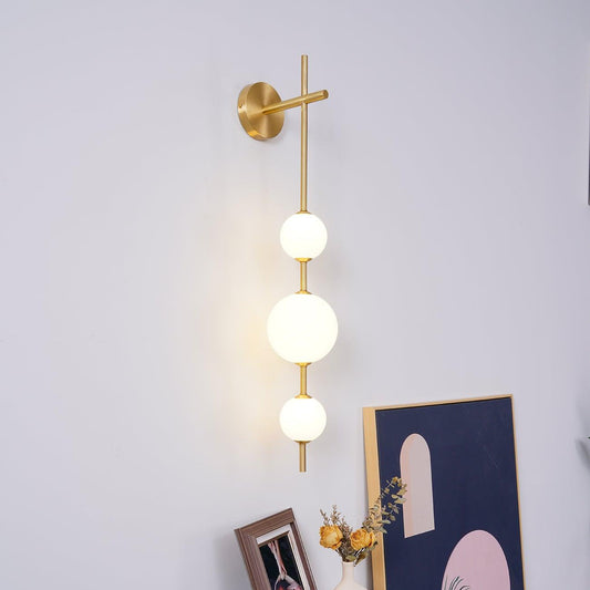 Vertical Globe Wall Lamp