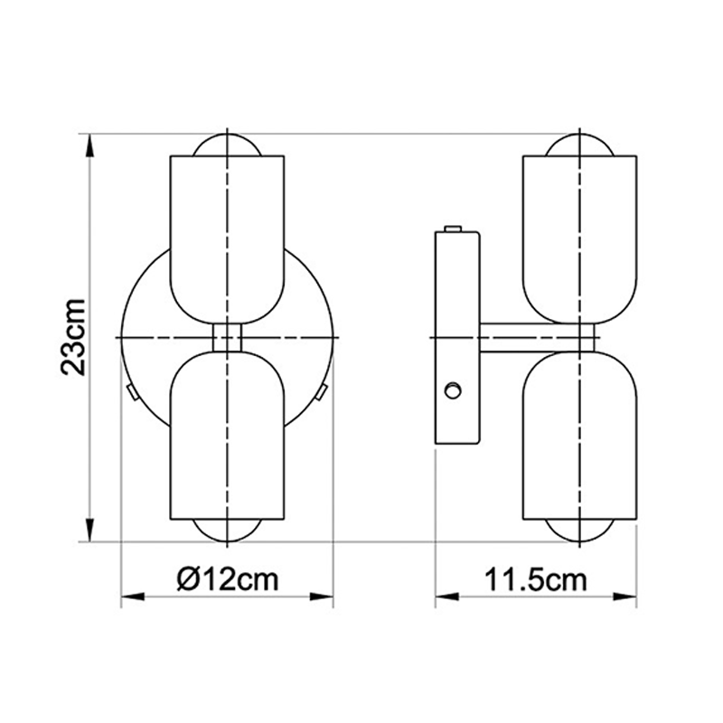 Elegant Acrylic Up Down Wall Light