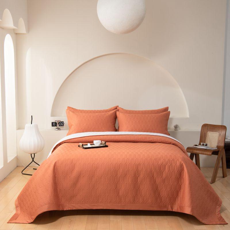 Herringbone Harmony 3 Piece Bedspread Set