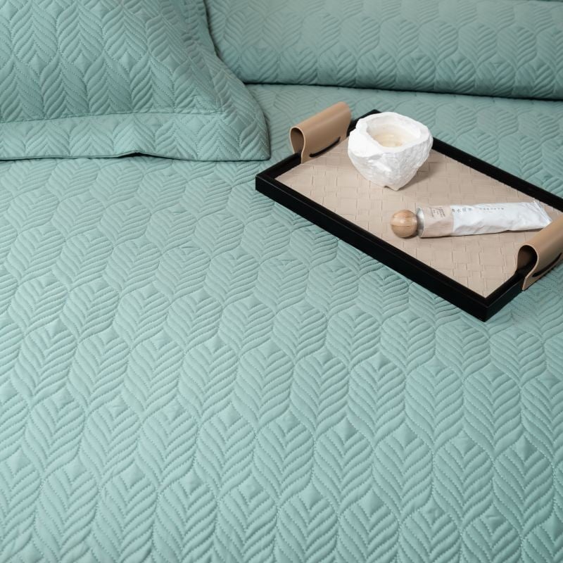 Herringbone Harmony 3 Piece Bedspread Set