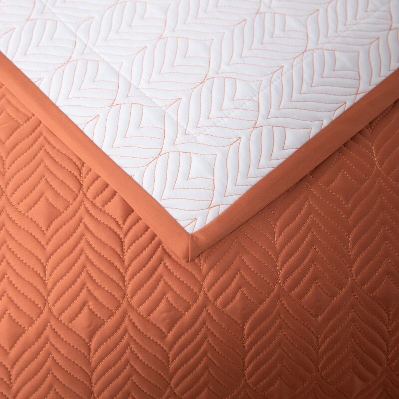 Herringbone Harmony 3 Piece Bedspread Set