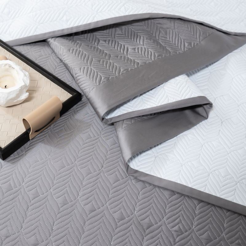 Herringbone Harmony 3 Piece Bedspread Set