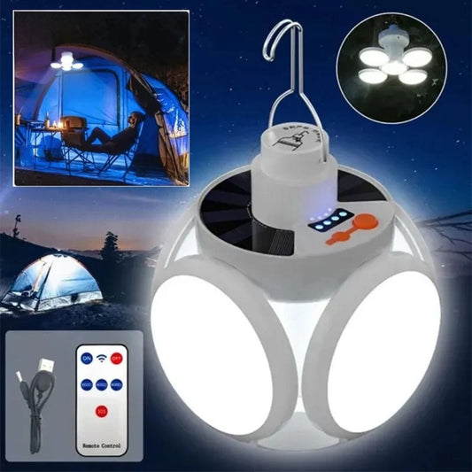 🔆 Solar-Powered Folding Camping Lamp