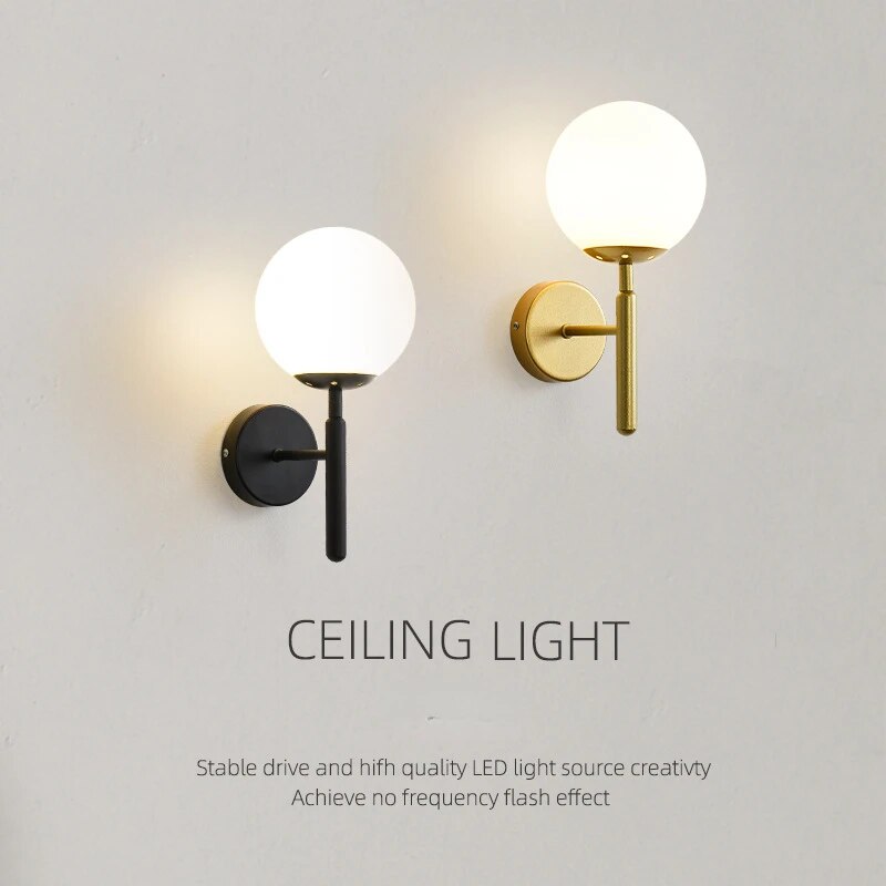 Luxurious modern LED wall light