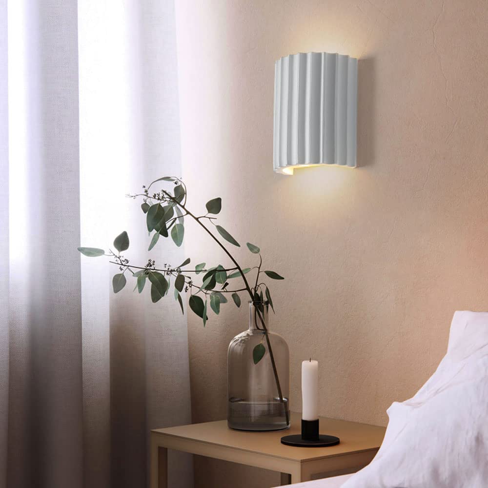 Modern Semi-circular Resin Sconce for Living Room